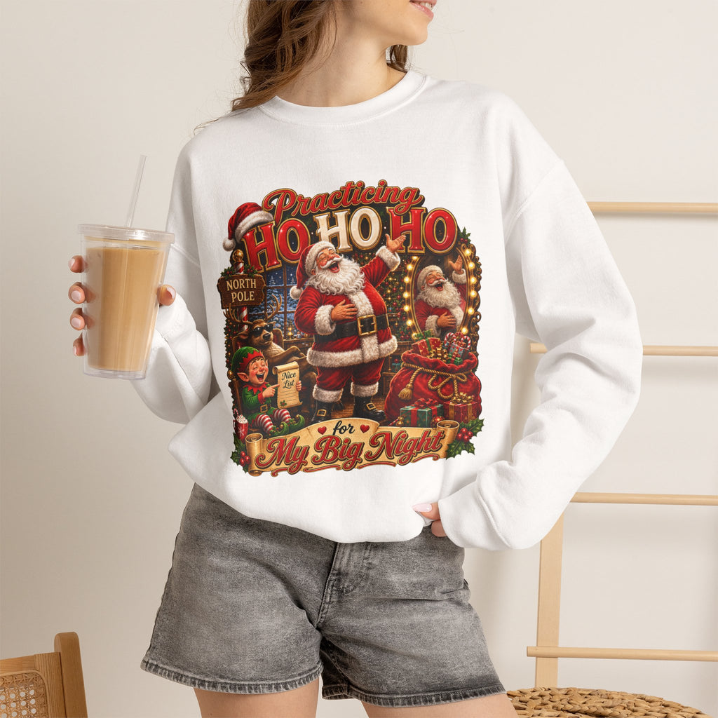 SANTA  PRACTICING HOHOHO Unisex Heavy Blend™ Crewneck Sweatshirt