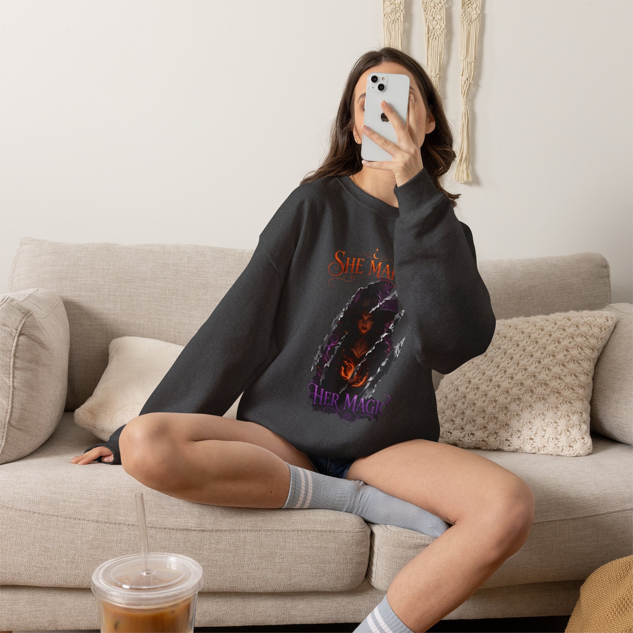 SHE MAKE HER MAGIC HALLOWEEN Sweatshirt