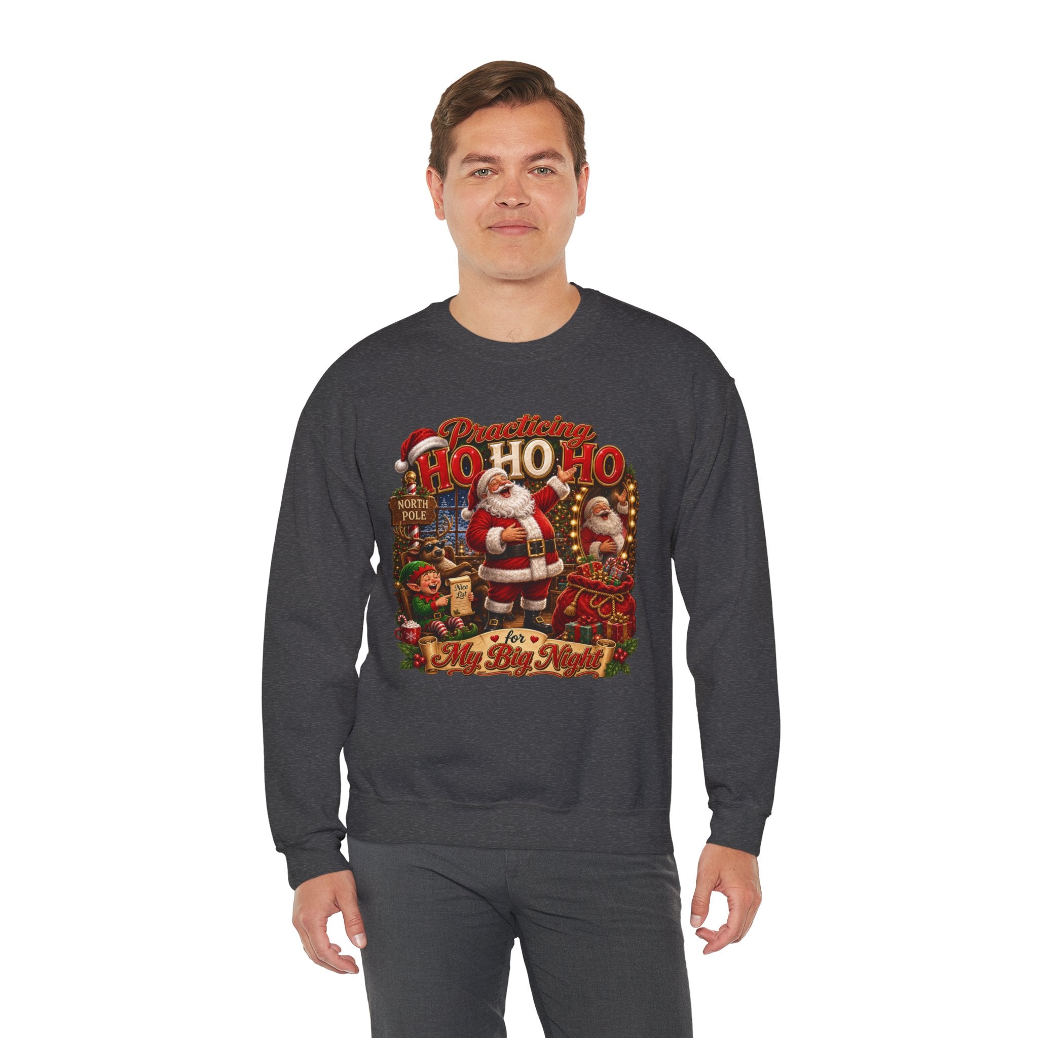SANTA  PRACTICING HOHOHO Unisex Heavy Blend™ Crewneck Sweatshirt