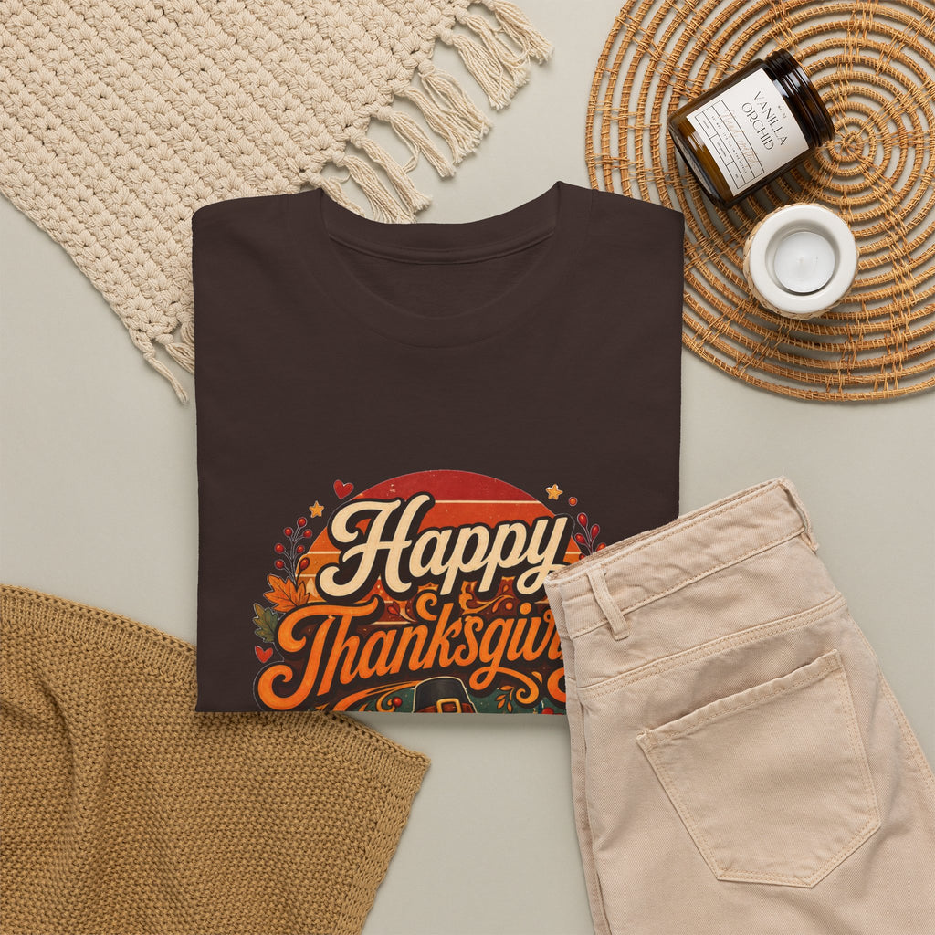 Happy Thanksgiving Unisex Heavy Cotton Tee