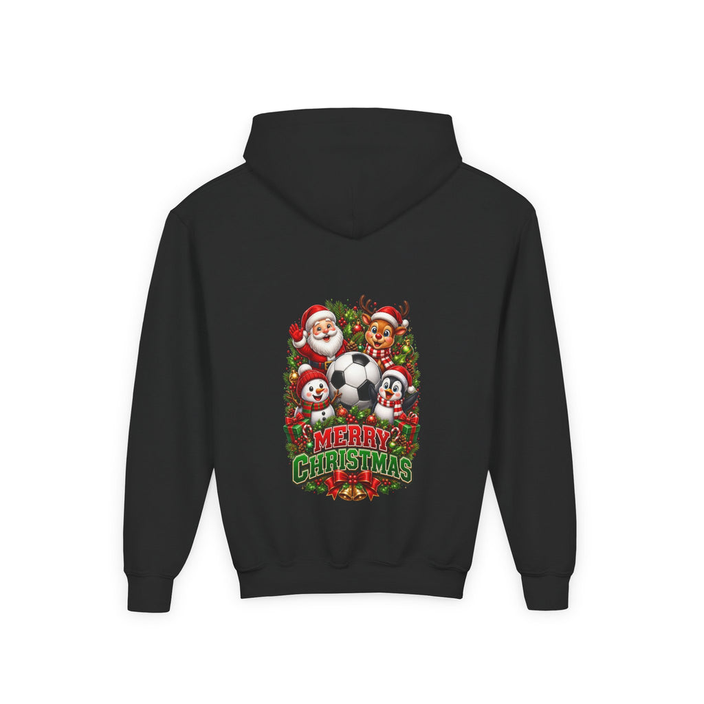 HAPPY HOLIDAY SOCCER YOUTH HODDIE (IMAGE INCREASE FOR VIEWING PURPOSE ONLY) ORIGINAL SLIGHT SMALLER